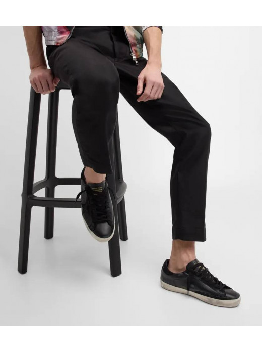 Super Star Black-suede star
