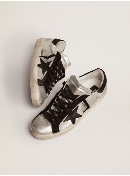 Men's Super-Star in silver leather