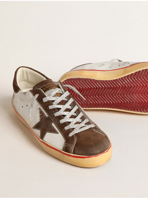 Men's Super-Star LTD with brown suede star and heel tab