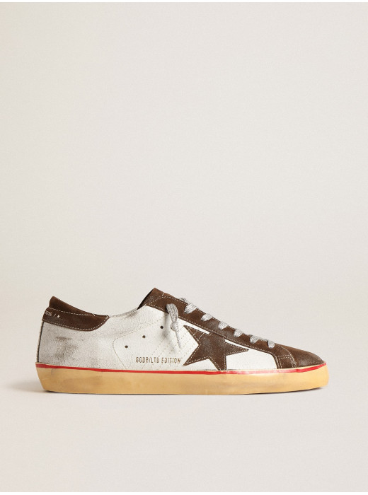 Men's Super-Star LTD with brown suede star and heel tab