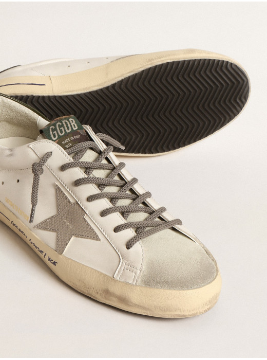 Super-Star LTD with croc-print star and green heel tab