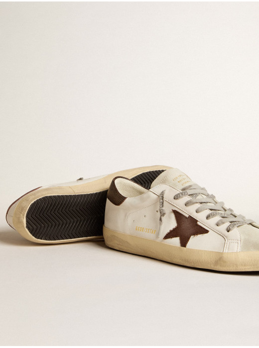 Men's Bio-based Super-Star with canvas star and dark brown leather heel tab