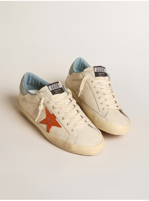 Men's Super-Star with crocodile-print star and silver-blue heel tab