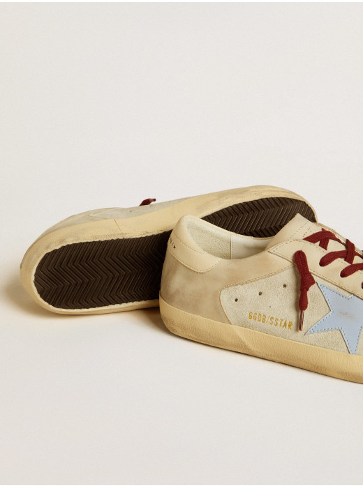 Super-Star in suede and nubuck with leather star and heel tab