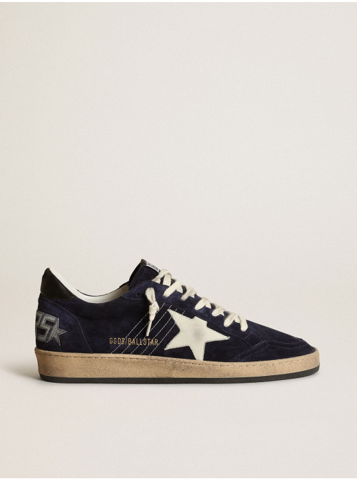 Men's Ball Star in dark blue suede with white nubuck star