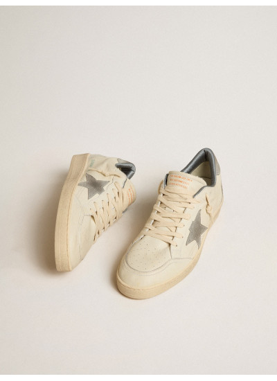 Ball Star in nappa leather with gray suede star and heel tab