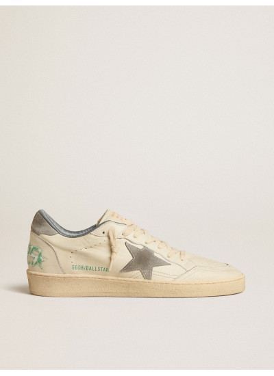 Ball Star in nappa leather with gray suede star and heel tab