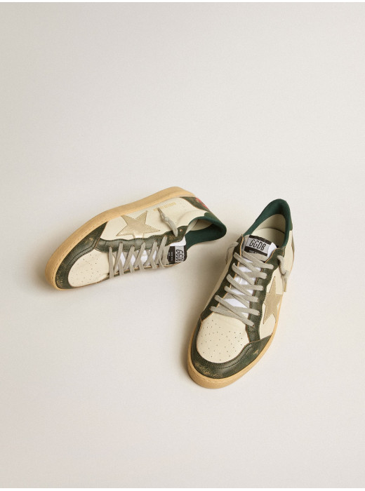 Ball Star LTD with platinum leather star and green leather heel tab