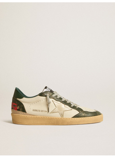 Ball Star LTD with platinum leather star and green leather heel tab