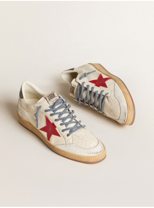 Ball Star LTD with red star and lizard-print leather heel tab