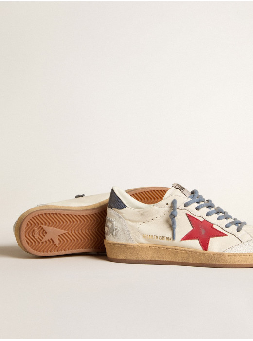 Ball Star LTD with red star and lizard-print leather heel tab