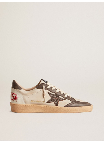 Men's Ball Star LTD in nappa with brown star and gray leather heel tab