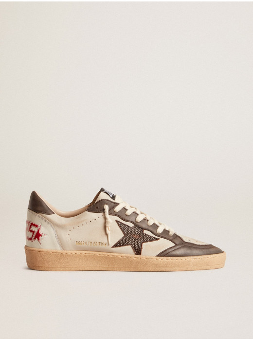 Men's Ball Star LTD in nappa with brown star and gray leather heel tab