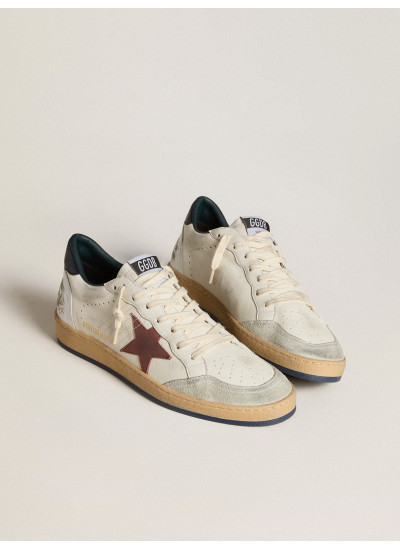 Ball Star in nappa with brown nubuck star and nappa heel tab