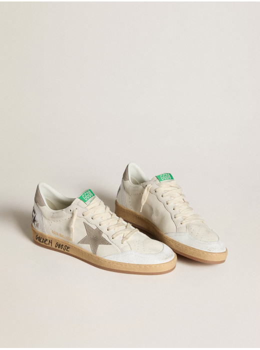 Men's Ball Star in nappa leather with gray nubuck star and heel tab