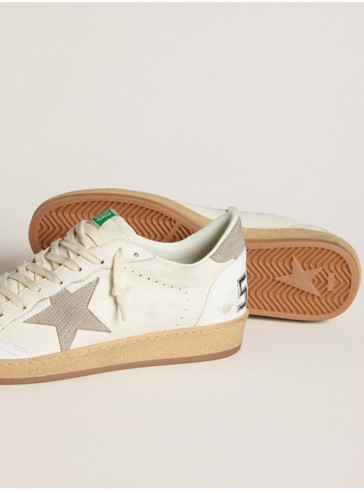 Men's Ball Star in nappa leather with gray nubuck star and heel tab