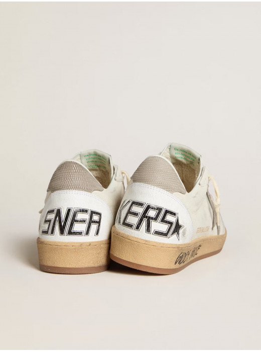 Men's Ball Star in nappa leather with gray nubuck star and heel tab