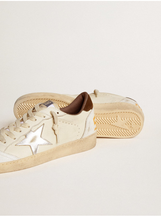 Ball Star LTD in nappa with metallic leather star and suede heel tab