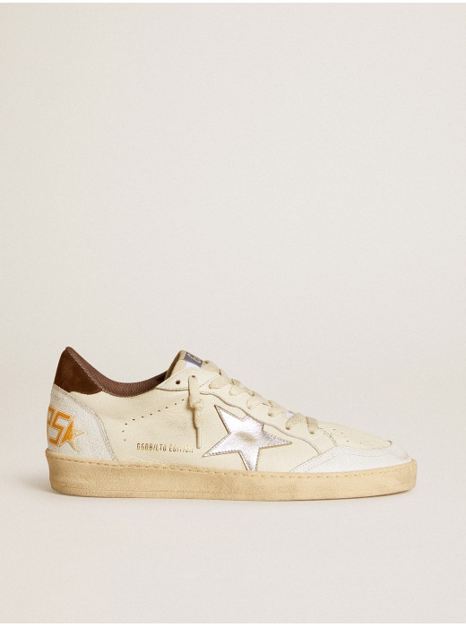 Ball Star LTD in nappa with metallic leather star and suede heel tab