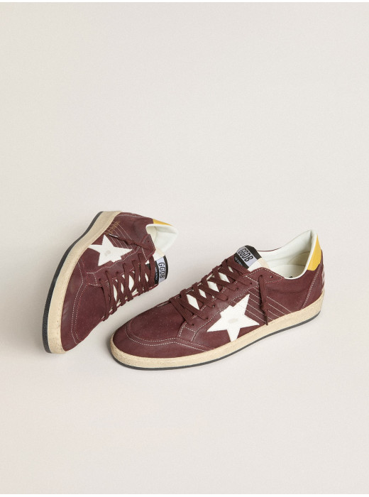 Men's Ball Star in chocolate nubuck with leather star and heel tab