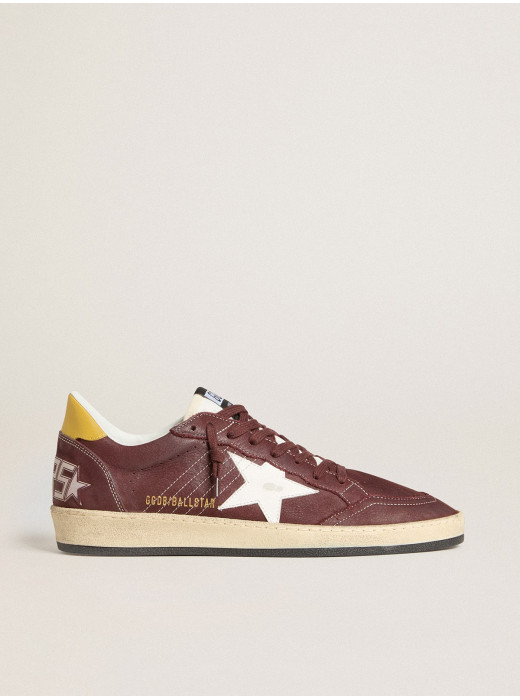 Men's Ball Star in chocolate nubuck with leather star and heel tab