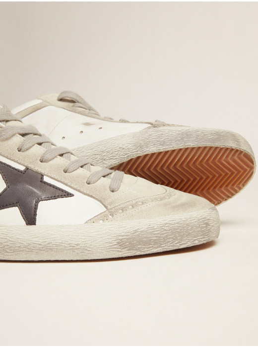 Men's Mid Star white with black star