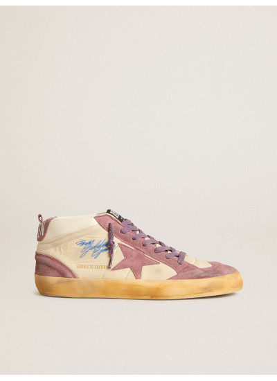 Men’s Mid Star LAB in nylon and nappa with mauve suede star