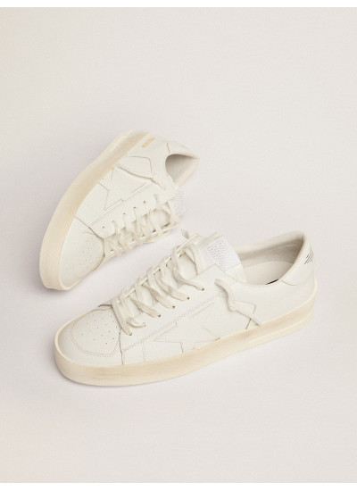 Men's Stardan in white leather