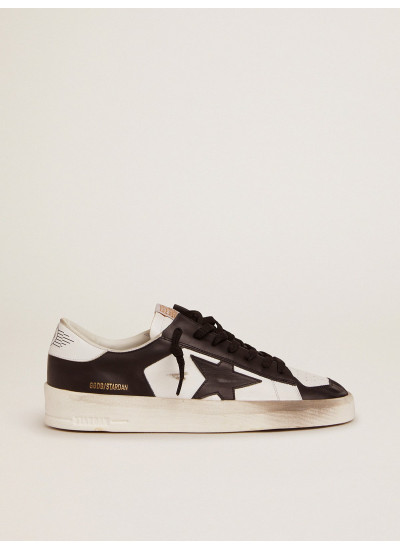 Men's Stardan in white and black leather