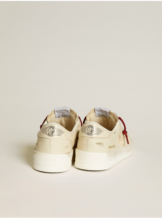Men’s Stardan LTD in suede with patent white leather star and heel tab