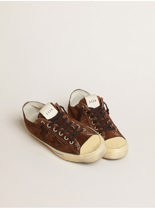 V-Star LTD sneakers in dark brown suede with tone-on-tone star