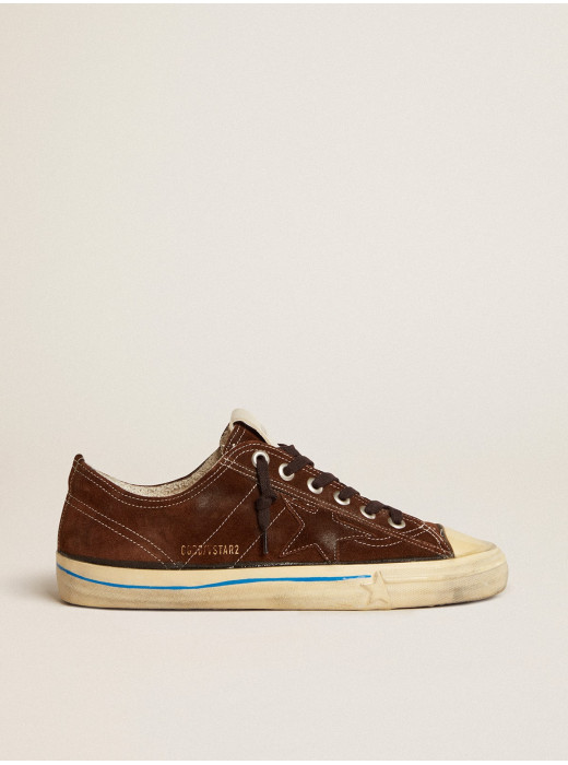 V-Star LTD sneakers in dark brown suede with tone-on-tone star