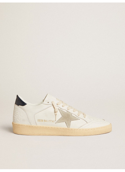 Ball Star with ice-gray suede star and blue leather heel tab