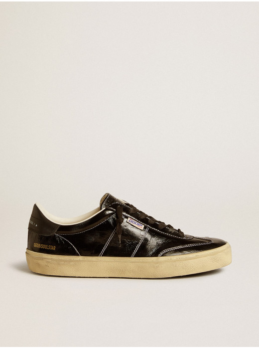 Men's Soul Star in black patent leather with black leather heel tab