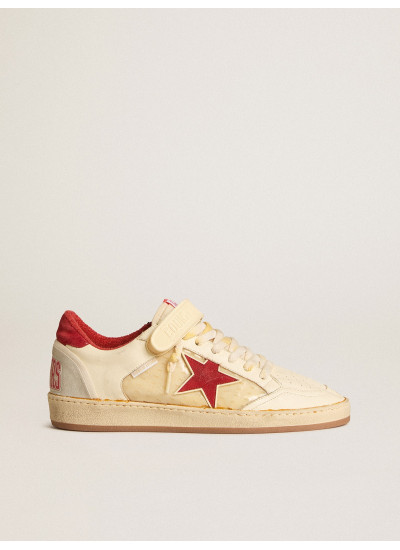 Men’s Ball Star LAB in nappa and PVC with red suede star and heel tab