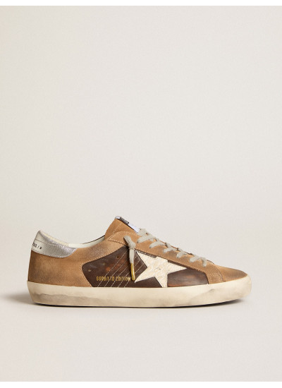 Super-Star LTD in brown leather and tobacco suede with white star