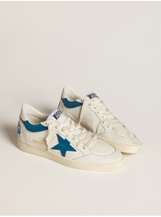 Ball Star LTD in nappa with turquoise leather star and white heel tab