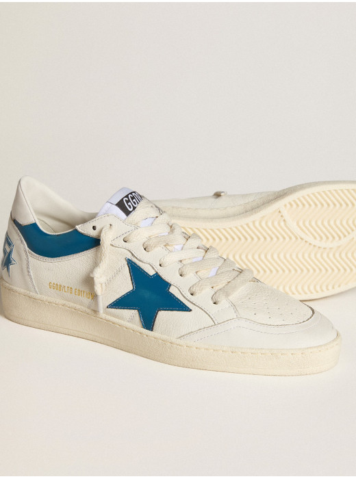 Ball Star LTD in nappa with turquoise leather star and white heel tab