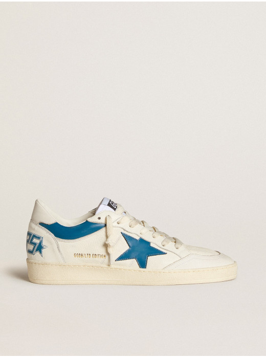 Ball Star LTD in nappa with turquoise leather star and white heel tab