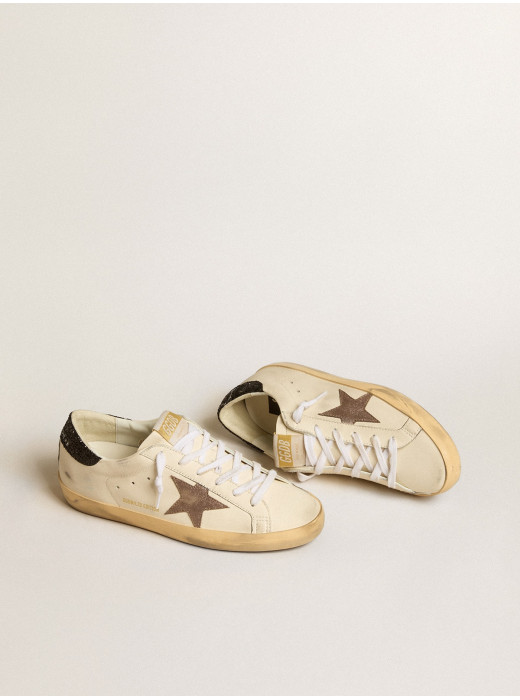 Super-Star LTD with laminated leather star and black glitter heel tab