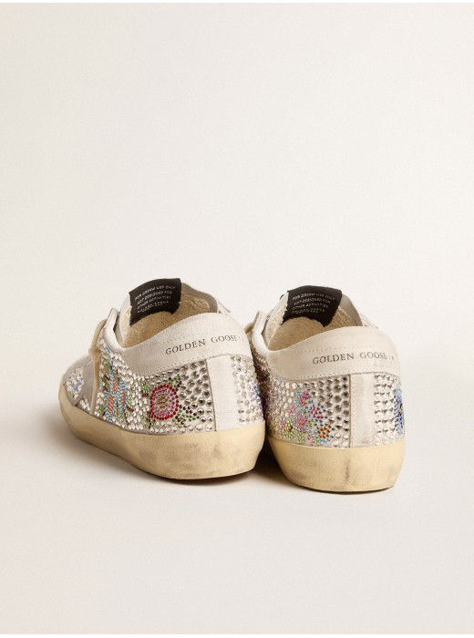 Super-Star LTD in Swarovski crystals with suede star and heel tab