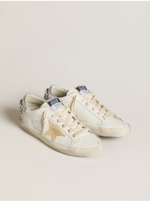 Super-Star LTD with suede star and leather heel tab with crystals