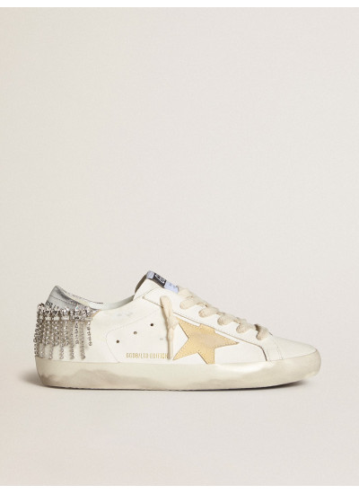 Super-Star LTD with suede star and leather heel tab with crystals