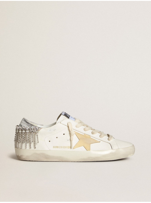 Super-Star LTD with suede star and leather heel tab with crystals