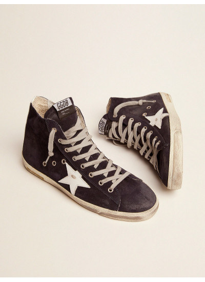 Francy sneakers in leather with leather star and heel tab