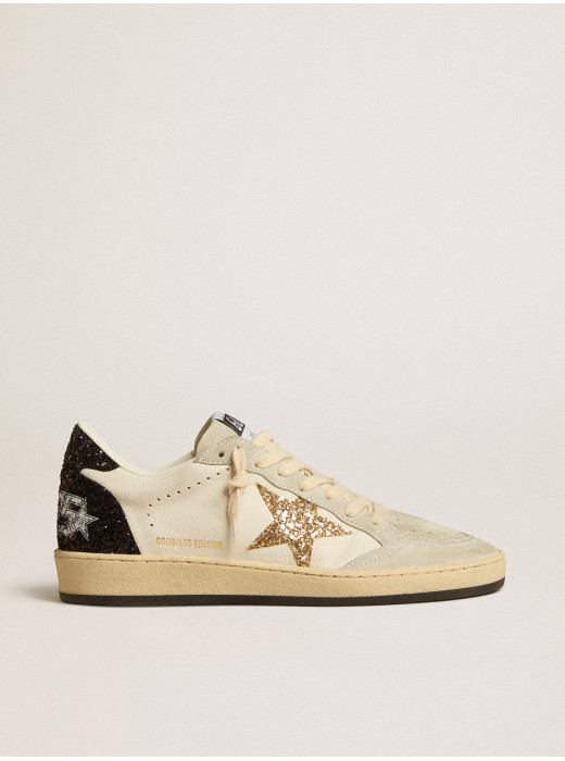 Women’s Ball Star LTD in nappa and suede with glitter star and black heel tab