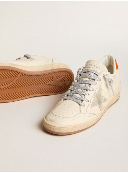 Women's Ball Star LTD with ice-gray suede star and orange heel tab