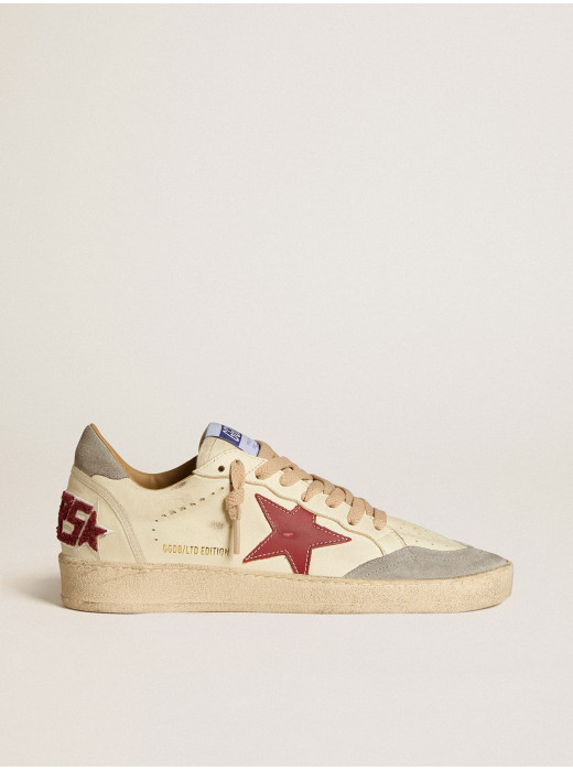 Women's Ball Star LTD in nappa with leather star and silver suede heel tab