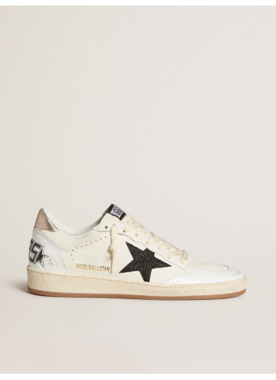 Ball Star in nappa with glitter star and metallic nappa heel tab