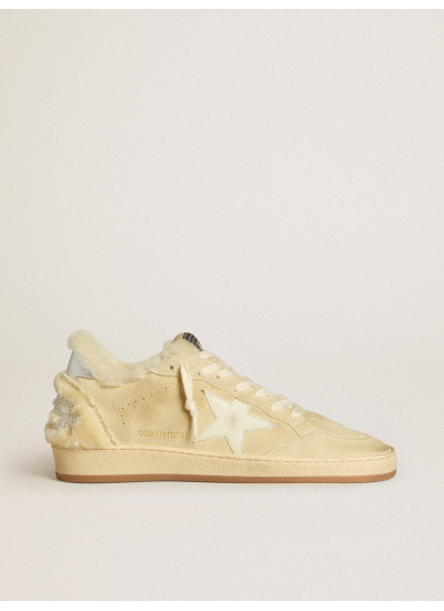 Women's Ball Star LTD in suede and shearling with white patent leather star